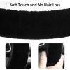 imageFuzzy Steering Wheel Cover for Women Girls Accmor Universal Fit 15 inch Fur Car Wheel Cover amp Handbrake Cover amp Gear Shift Cover Set Fashion Leopard Winter Warm Fluffy Vehicle Wheel ProtectorBlack