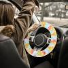 imageFuzzy Steering Wheel Cover for Women Girls Accmor Universal Fit 15 inch Fur Car Wheel Cover amp Handbrake Cover amp Gear Shift Cover Set Fashion Leopard Winter Warm Fluffy Vehicle Wheel ProtectorColorfulColorful Leopard