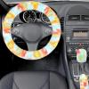 imageFuzzy Steering Wheel Cover for Women Girls Accmor Universal Fit 15 inch Fur Car Wheel Cover amp Handbrake Cover amp Gear Shift Cover Set Fashion Leopard Winter Warm Fluffy Vehicle Wheel ProtectorColorfulColorful Leopard