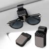 imageAccmor Sunglasses Holder for Car Black Sun Visor Sunglass and Ticket Card Clip OneHandedOperation Glasses Eyeglasses Hanger Mount Universal Car Interior Accessories for Auto SUV Truck Pickup2