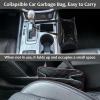 imageAccmor Car Trash Can Small Garbage Bag for Car with Support Plate Hanging Auto Organizer Storage Pockets Portable Automotive Garbage Bin with 60 Pcs Trash Bags Vehicle Dustbin for SUV Truck VanBlack