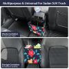 imageAccmor Car Trash Can Small Garbage Bag for Car with Support Plate Hanging Auto Organizer Storage Pockets Portable Automotive Garbage Bin with 60 Pcs Trash Bags Vehicle Dustbin for SUV Truck VanNavy BlueFlower
