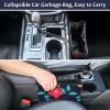 imageAccmor Car Trash Can Small Garbage Bag for Car with Support Plate Hanging Auto Organizer Storage Pockets Portable Automotive Garbage Bin with 60 Pcs Trash Bags Vehicle Dustbin for SUV Truck VanNavy BlueFlower