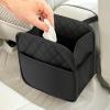 imageAccmor Car Trash Can Small Garbage Bag for Car with Support Plate Hanging Auto Organizer Storage Pockets Portable Automotive Garbage Bin with 60 Pcs Trash Bags Vehicle Dustbin for SUV Truck VanBlack