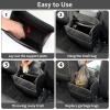 imageAccmor Car Trash Can Small Garbage Bag for Car with Support Plate Hanging Auto Organizer Storage Pockets Portable Automotive Garbage Bin with 60 Pcs Trash Bags Vehicle Dustbin for SUV Truck VanBlack
