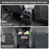 imageAccmor Car Trash Can Small Garbage Bag for Car with Support Plate Hanging Auto Organizer Storage Pockets Portable Automotive Garbage Bin with 60 Pcs Trash Bags Vehicle Dustbin for SUV Truck VanBlack