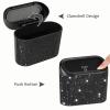 imageAccmor Car Trash Can with Lid Leakproof Vehicle Garbage Organizer Holder Bin with 60 Pcs Trash Bags Mini Auto Dustbin Interior Accessories Storage Container for SUV Office HomeCarbon FibreBlack Rhinestone