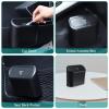 imageAccmor Car Trash Can with Lid Leakproof Vehicle Garbage Organizer Holder Bin with 60 Pcs Trash Bags Mini Auto Dustbin Interior Accessories Storage Container for SUV Office HomeBlack