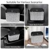imageAccmor Car Trash Can with Lid Leakproof Vehicle Garbage Organizer Holder Bin with 60 Pcs Trash Bags Mini Auto Dustbin Interior Accessories Storage Container for SUV Office HomeBlackWhite Rhinestone