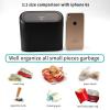 imageAccmor Car Trash Can with Lid Leakproof Vehicle Garbage Organizer Holder Bin with 60 Pcs Trash Bags Mini Auto Dustbin Interior Accessories Storage Container for SUV Office HomeBlack