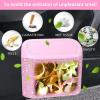 imageAccmor Car Trash Can with Lid Leakproof Vehicle Garbage Organizer Holder Bin with 60 Pcs Trash Bags Mini Auto Dustbin Interior Accessories Storage Container for SUV Office HomePinkPink Rhinestone