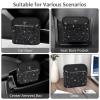 imageAccmor Car Trash Can with Lid Leakproof Vehicle Garbage Organizer Holder Bin with 60 Pcs Trash Bags Mini Auto Dustbin Interior Accessories Storage Container for SUV Office HomeBlackBlack Rhinestone