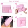 imageAccmor Car Trash Can with Lid Leakproof Vehicle Garbage Organizer Holder Bin with 60 Pcs Trash Bags Mini Auto Dustbin Interior Accessories Storage Container for SUV Office HomePinkPink Rhinestone