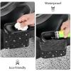 imageAccmor Car Trash Can with Lid Leakproof Vehicle Garbage Organizer Holder Bin with 60 Pcs Trash Bags Mini Auto Dustbin Interior Accessories Storage Container for SUV Office HomeCarbon FibreBlack Rhinestone