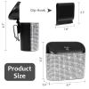 imageAccmor Car Trash Can with Lid Leakproof Vehicle Garbage Organizer Holder Bin with 60 Pcs Trash Bags Mini Auto Dustbin Interior Accessories Storage Container for SUV Office HomeBlackWhite Rhinestone