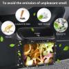 imageAccmor Car Trash Can with Lid Leakproof Vehicle Garbage Organizer Holder Bin with 60 Pcs Trash Bags Mini Auto Dustbin Interior Accessories Storage Container for SUV Office HomeCarbon FibreBlack Rhinestone