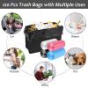 imageAccmor Mini Car Trash Can Bags for Auto Trash Bin 120 Count Small Garbage Bags Organizer TearResistant Liner Refills Vehicle Trash Can is not Included BlackBlack  White  Pink  Blue