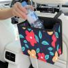 imageAccmor Car Trash Can Small Garbage Bag for Car with Support Plate Hanging Auto Organizer Storage Pockets Portable Automotive Garbage Bin with 60 Pcs Trash Bags Vehicle Dustbin for SUV Truck VanNavy BlueFlower