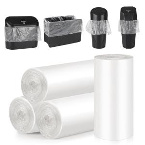 imageAccmor Mini Car Trash Can Bags for Auto Trash Bin 120 Count Small Garbage Bags Organizer TearResistant Liner Refills Vehicle Trash Can is not Included BlackWhite