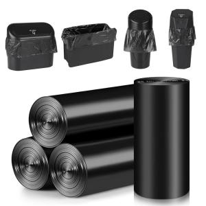 imageAccmor Mini Car Trash Can Bags for Auto Trash Bin 120 Count Small Garbage Bags Organizer TearResistant Liner Refills Vehicle Trash Can is not Included BlackBlack