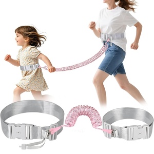 image:imageAccmor Toddler Waist Leash HandsFree Baby Safety Belt Anti Lost Waist Link with Lock Reflective Kids Leash Child Secure Public Walking Tether for Boys Girls amp ADHDASD Autistic ChildrenPink
