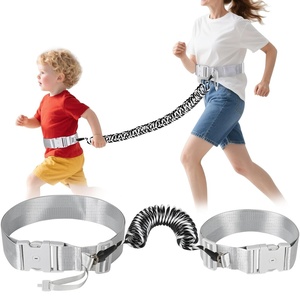 image:imageAccmor Toddler Waist Leash HandsFree Baby Safety Belt Anti Lost Waist Link with Lock Reflective Kids Leash Child Secure Public Walking Tether for Boys Girls amp ADHDASD Autistic ChildrenBlack