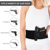 image:imageAccmor Belly Band Holster for Carry Universal Waistband Gun Holster for Women Men IWB 380 Pistols Holster Neoprene Right Left Handed 9mm Holsters Fits Subcompact Compact Handgun