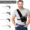 image:imageAccmor Shoulder Holster Gun Holster for Men Women Universal Underarm Chest Holsters Neoprene Vest Holsters Fits 1911 MampP Shield 9mm Glock 19 Sig P365 SampW Bodyguard
