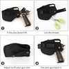 image:imageGun Holster for MenWomen Universal Holsters IWBOWB 9mm Holsters for Carry 380 Pistols Holster Suitable for Glock MampP Shield amp Subcompact Compact Similar HandgunBlack with Mag Pouch