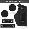 image:imageGun Holster for MenWomen Universal Holsters IWBOWB 9mm Holsters for Carry 380 Pistols Holster Suitable for Glock MampP Shield amp Subcompact Compact Similar HandgunBlack Standard