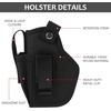image:imageGun Holster for MenWomen Universal Holsters IWBOWB 9mm Holsters for Carry 380 Pistols Holster Suitable for Glock MampP Shield amp Subcompact Compact Similar HandgunBlack with Mag Pouch  2 Pack