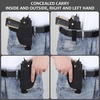 image:imageGun Holster for MenWomen Universal Holsters IWBOWB 9mm Holsters for Carry 380 Pistols Holster Suitable for Glock MampP Shield amp Subcompact Compact Similar HandgunBlack Standard