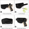 image:imageGun Holster for MenWomen Universal Holsters IWBOWB 9mm Holsters for Carry 380 Pistols Holster Suitable for Glock MampP Shield amp Subcompact Compact Similar HandgunBlack Standard  2 Pack