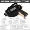image:imageGun Holster for MenWomen Universal Holsters IWBOWB 9mm Holsters for Carry 380 Pistols Holster Suitable for Glock MampP Shield amp Subcompact Compact Similar HandgunBlack with Mag Pouch
