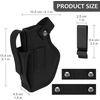 image:imageGun Holster for MenWomen Universal Holsters IWBOWB 9mm Holsters for Carry 380 Pistols Holster Suitable for Glock MampP Shield amp Subcompact Compact Similar HandgunBlack with Mag Pouch  2 Pack