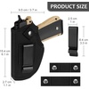 image:imageGun Holster for MenWomen Universal Holsters IWBOWB 9mm Holsters for Carry 380 Pistols Holster Suitable for Glock MampP Shield amp Subcompact Compact Similar HandgunBlack Standard  2 Pack