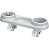 image:imageAccmor 3 in 1 Stroller Cup Holder with Snack Tray Universal Stroller Tray for Snacks On The Go Stroller Snack Tray for Mom and Baby Silver