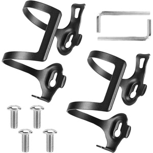image:imageAccmor 2pcs Bike Water Bottle Cage Bike Water Bottle Holder Aluminum Alloy Lightweight Side Load Water Bottle Cage Brackets for Road Bike MTB Cycling Accessories