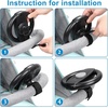 image:imageAccmor Stroller Steering Wheel Toy Simulated Steering Wheel for Stroller Shopping Carts Cart Universal Detachable Pretend Driving Funny Toy AttachmentBlack