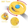 image:imageAccmor Stroller Steering Wheel Toy Simulated Steering Wheel for Stroller Shopping Carts Cart Universal Detachable Pretend Driving Funny Toy AttachmentYellow