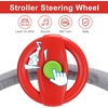 image:imageAccmor Stroller Steering Wheel Toy Simulated Steering Wheel for Stroller Shopping Carts Cart Universal Detachable Pretend Driving Funny Toy AttachmentRed