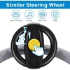 image:imageAccmor Stroller Steering Wheel Toy Simulated Steering Wheel for Stroller Shopping Carts Cart Universal Detachable Pretend Driving Funny Toy AttachmentBlack Yellow