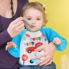 image:imageAccmor 4 Pack Long Sleeve Baby Bibs Waterproof Sleeved Bib Toddler Baby Girls Boys Smock Bibs for 636 MonthsBoys