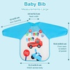 image:imageAccmor 4 Pack Long Sleeve Baby Bibs Waterproof Sleeved Bib Toddler Baby Girls Boys Smock Bibs for 636 MonthsBoys