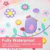 image:imageAccmor 4 Pack Long Sleeve Baby Bibs Waterproof Sleeved Bib Toddler Baby Girls Boys Smock Bibs for 636 MonthsGirls