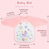 image:imageAccmor 4 Pack Long Sleeve Baby Bibs Waterproof Sleeved Bib Toddler Baby Girls Boys Smock Bibs for 636 MonthsGirls