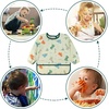 image:imageAccmor 4 Pack Long Sleeve Bibs Baby Smock Waterproof Sleeved Bib Smock for Baby Toddler 636 MonthsDinosaurDinosaurBearWhale