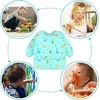 image:imageAccmor 4 Pack Long Sleeve Bibs Baby Smock Waterproof Sleeved Bib Smock for Baby Toddler 636 MonthsLight Blue DinosaurGrey ConstructionAnimalGreen Owl