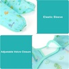 image:imageAccmor 4 Pack Long Sleeve Bibs Baby Smock Waterproof Sleeved Bib Smock for Baby Toddler 636 MonthsLight Blue DinosaurGrey ConstructionAnimalGreen Owl