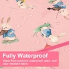 image:imageAccmor 4 Pack Long Sleeve Bibs Baby Smock Waterproof Sleeved Bib Smock for Baby Toddler 636 MonthsRabbitBearDuckRabbit